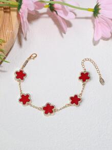 Vòng tay trang trí hoa - Đỏ - Xem 4