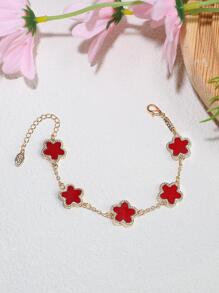 Vòng tay trang trí hoa - Đỏ - Xem 2