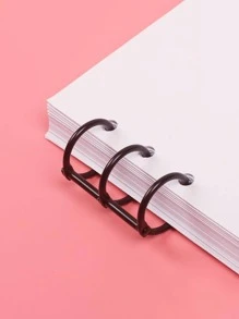 1pc Solid Color Binding Ring - Black - View 1