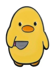 時尚流行男士不銹鋼簡約圈形耳環適合珠寶禮物和時尚外觀 - 黃色 - 查看 2