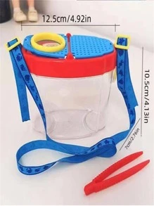 1 Hộp Bảo Quản Côn Trùng ABS Với 1 Nhíp & 1 Dây Buộc, khối Màu Hiện Đại Hộp Quan Sát Côn Trùng Ngoài Trời - Nhiều màu - Xem 5