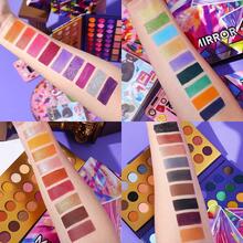 UCANBE 5pcs Eyeshadow Makeup Set -114 Shades MIRROR Eye Shadow Palette, 15 Soft Brushes Set, 1 Eye Primer Base, 2 Make up Blending Sponges, All In One Gift Kit - 彩色 - 查看 4