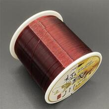 1 cuộn dây câu trơn 500M - Màu Đỏ Sâu - Xem 4