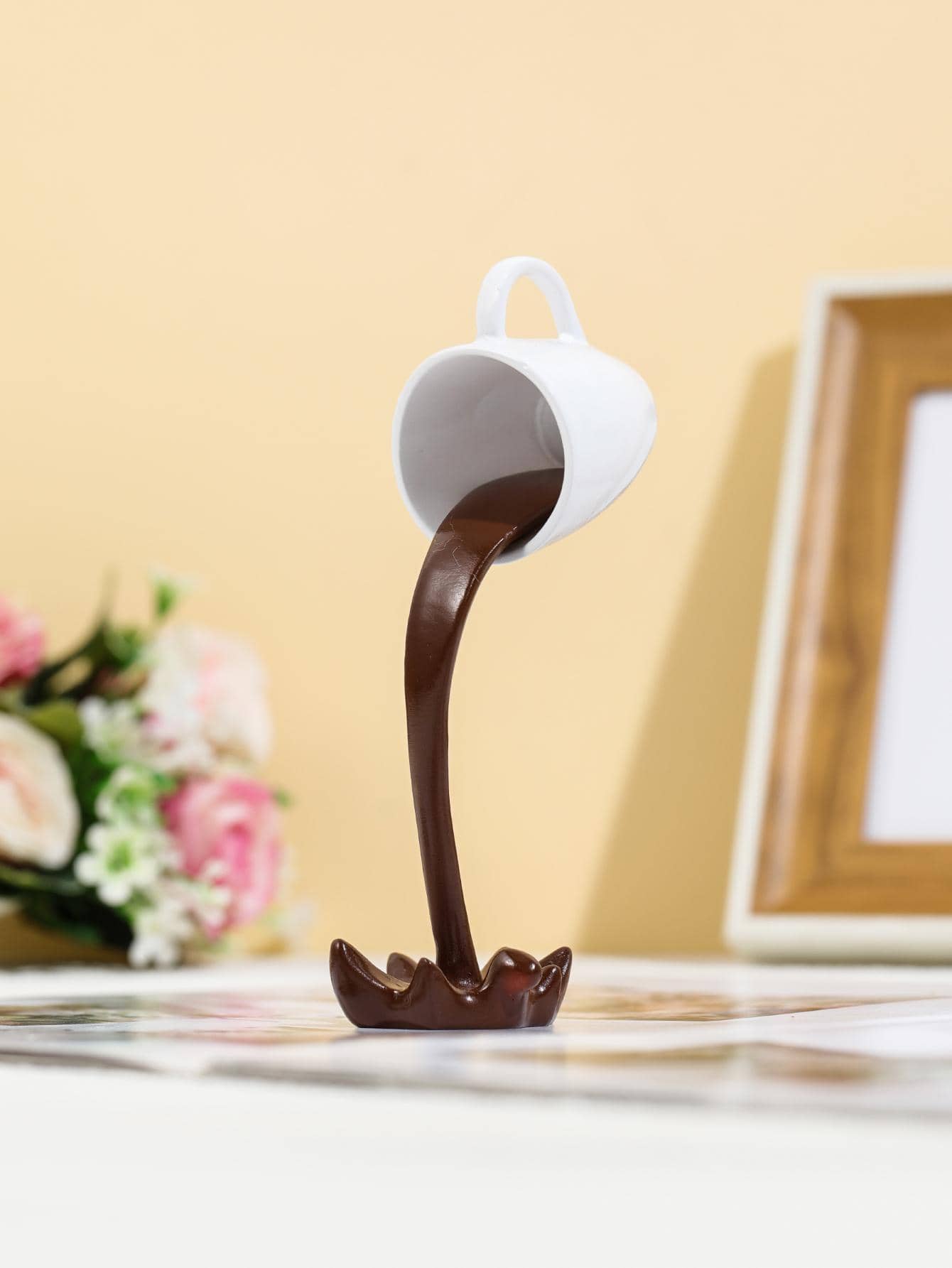 1 cái/2 cái Cốc cà phê nổi Trang trí nghệ thuật để bàn gia đình - Nhiều màu - Xem 1