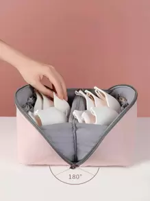 Travel Underwear Bra Organizer Bag With Multiple Compartments For Suitcase, Luggage Bra Organizer Bra Storage Travel Essentials Ladies Travel Organizer Travel Accessories For Girl Women Drawer Wardrobe Organizer Closet Storage Quilted Bag Underbed Organizer Box Drawer/Wardrobe Organizer /Closet Storage/Quilted Bag Underbed Organizer Box Organizer Storage Bins Closet Organizer For Clothing Wardrobe Storage Closet Dividers Closet Dividers For Bedroom Dorm Sweater Sock Pants Jeans