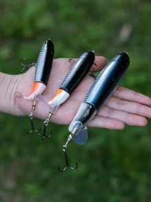 GOTURE 1pc Spin Tail Fishing Lure Floating Rotating Tail Crankbait