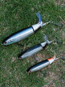 GOTURE 1pc Spin Tail Fishing Lure Floating Rotating Tail Crankbait