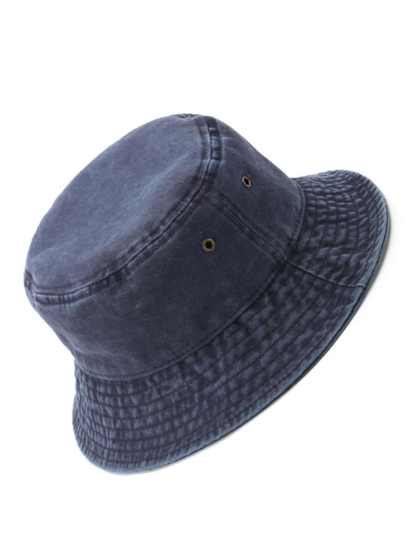 1入組女士素色防曬時尚漁夫帽適用於日常生活 - 藏蓝色 - 查看 1