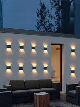 2入組/套6LEDPC太陽能草坪燈，花園用簡易防水太陽能路燈