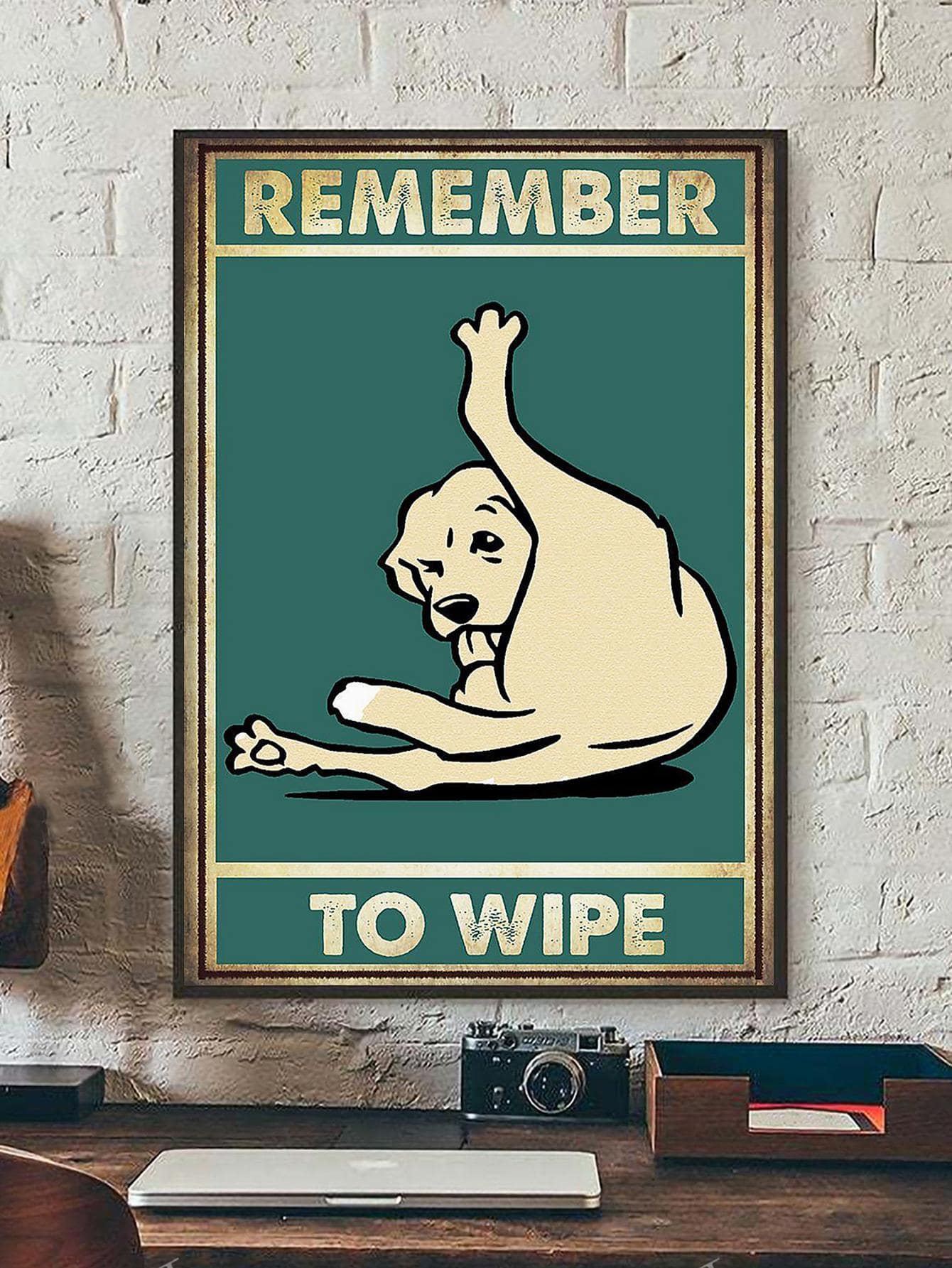 1 Đồ Họa Con Chó Và Bảng Chữ Cái Tranh Không Khung, In Hình Nghệ Thuật Treo Tường Cổ Điển Cho Trang Trí Nhà - Nhiều màu - Xem 1