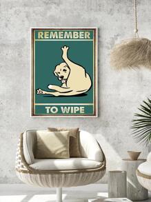 1 Đồ Họa Con Chó Và Bảng Chữ Cái Tranh Không Khung, In Hình Nghệ Thuật Treo Tường Cổ Điển Cho Trang Trí Nhà - Nhiều màu - Xem 6