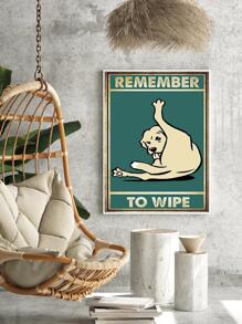 1 Đồ Họa Con Chó Và Bảng Chữ Cái Tranh Không Khung, In Hình Nghệ Thuật Treo Tường Cổ Điển Cho Trang Trí Nhà - Nhiều màu - Xem 5