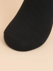 Summer Black Sports Socks Breathable Performance Sport Socks Men/Women Elite Fitness Basketball - Black - View 4