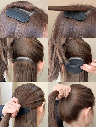 4pcs Women Solid Casual Hair Styling Tool For Daily Life,Hair Accessories