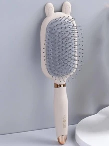 Lược massage hoạt hình, Quay lại trường học, Vật dụng cần thiết cho kỳ nghỉ du lịch, Phụ kiện tóc cho phụ nữ - Màu be - Xem 1