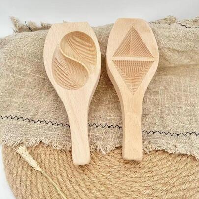1pc Wooden Cookie Press Mold