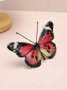 1pc Butterfly Design Decoration Craft, Iron Butterfly Hanging Decoration,, For Home Decor - Multicolor - View 5