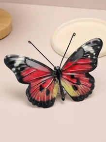 1pc Butterfly Design Decoration Craft, Iron Butterfly Hanging Decoration,, For Home Decor - Multicolor - View 1