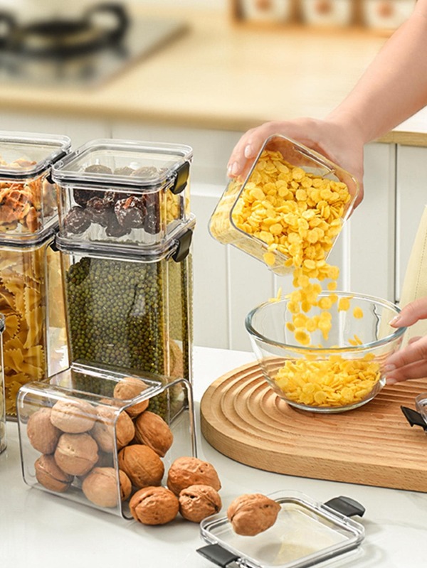 1pc Food Storage Jar, Clear Food Sealed Container, For Kitchen SHEIN USA