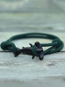 51Luckind Bobo Handmade Milan Double Rope Bracelet Charms Marine Life Shark Bracelets For Men Women Gothic Viking Jewelry Men - Grey - View 14