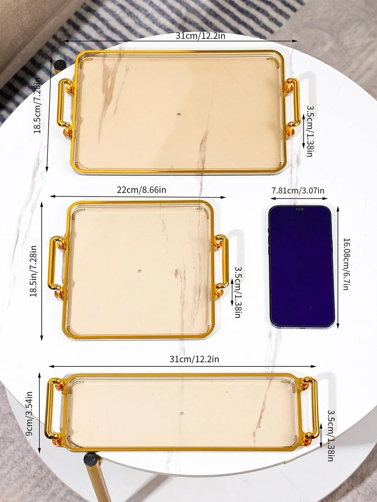 1pc Handle Design Tray