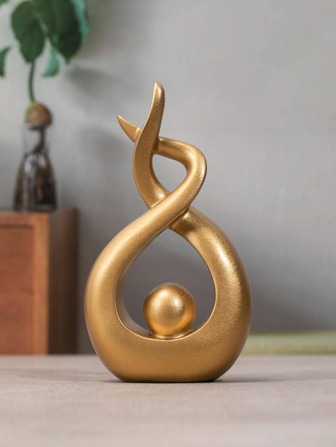 1 件迷你抽象金色圣火雕像最佳礼物