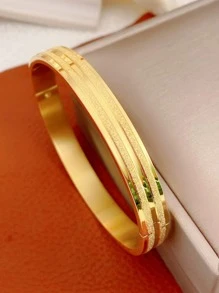 Bracelet jonc texturé minimaliste