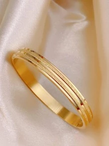 Bracelet jonc texturé minimaliste