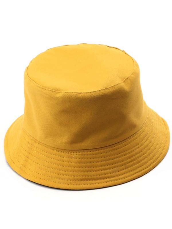 Men Solid Reversible Bucket Hat SHEIN USA
