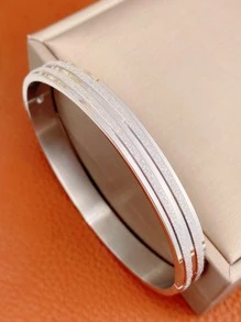Lắc tay chi tiết long lanh - Bạc - Xem 3
