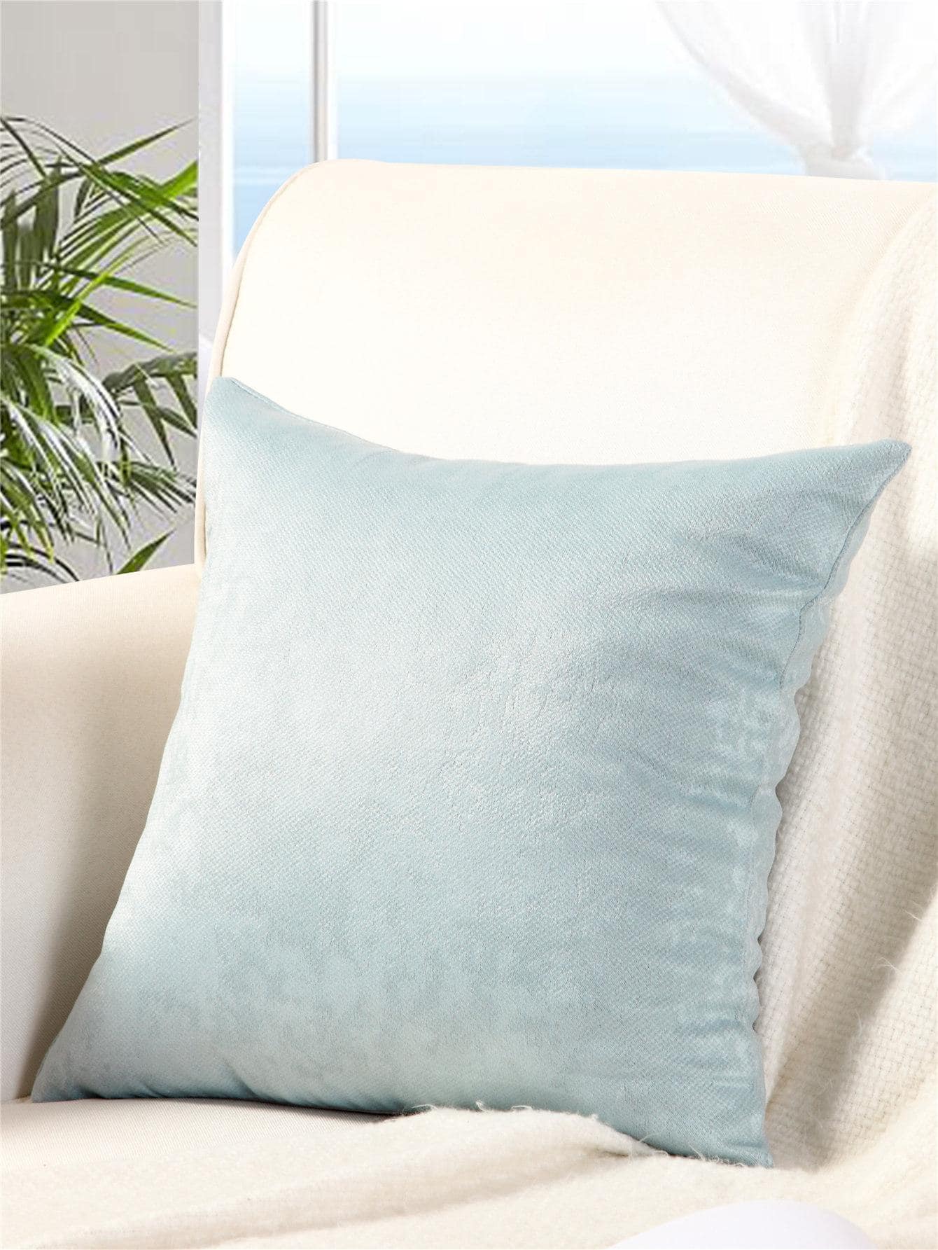 1 vỏ đệm chắc chắn không có chất độn - Màu xanh lam - Xem 1