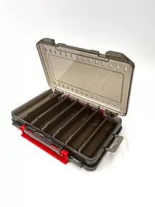 1pc Grey Plastic Multi-grid Fishing Tackle Box