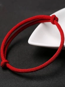 Schnüren-Armband mit Knoten Dekor,