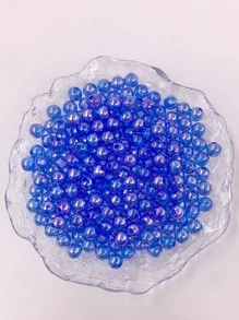 100 cái / bộ hạt acrylic DIY màu xanh - Màu xanh lam - Xem 1