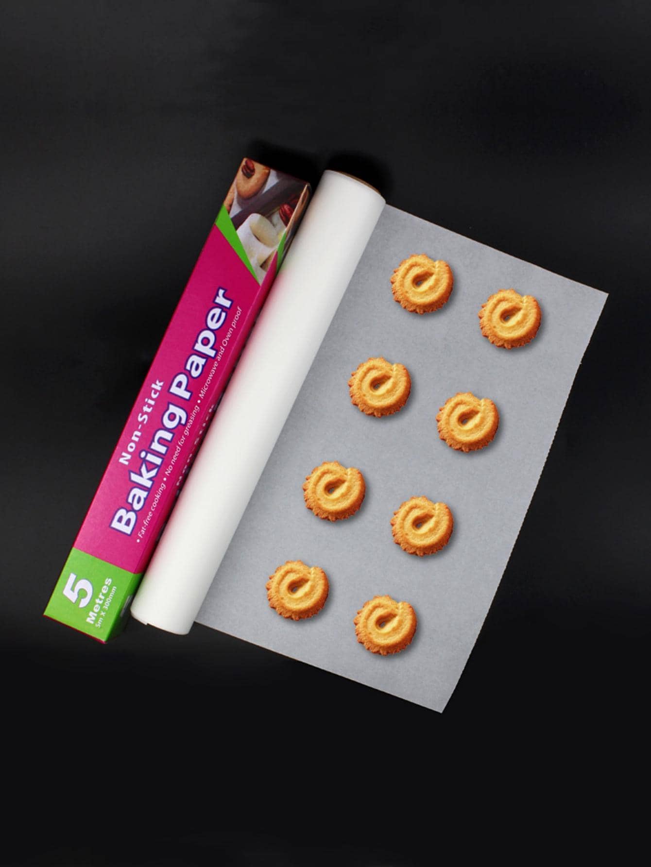 1 rollo liso a prueba de aceite papel - Blanco - Ver 1