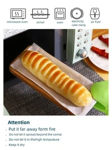 1 rollo liso a prueba de aceite papel - Blanco - Ver 3