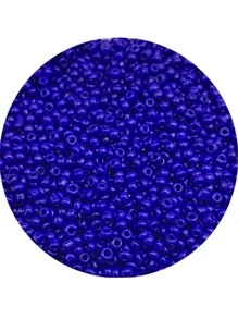 1pack Blue Glass Bead DIY Jewelry Accessory - Blue - View 2