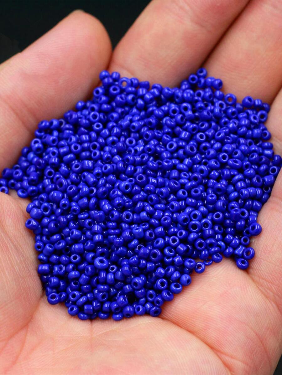 1pack Blue Glass Bead DIY Jewelry Accessory - Blue - View 1