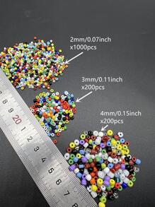 1pack Pink Glass Bead DIY Jewelry Accessory - Pink - View 2