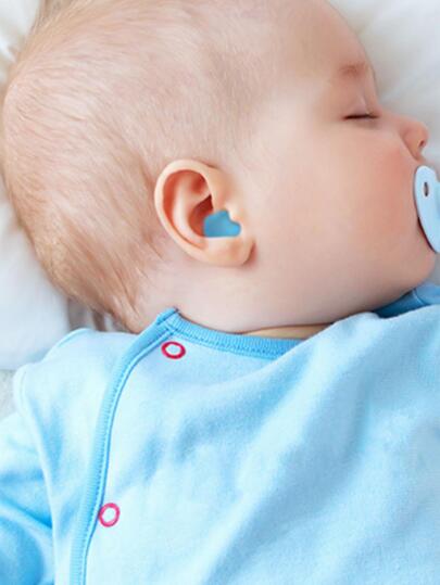 1pc Silicone Earplug, Modern Solid Noise Reduction Ear Plug For Sleep Care