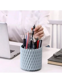 Rotating Desk Organizer Pen Holder Office Home - 灰色 - 查看 5