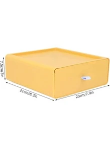 Stackable Drawer Desk Organizer With Handle Office Back To School Dormitory Storage - Dusty Blue - View 4