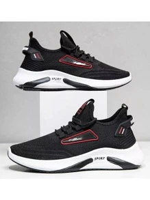 Tenis Deportivos Zapatos Para Hombre Sport Fashion Suela Antiderrapante - Negro - Ver 1