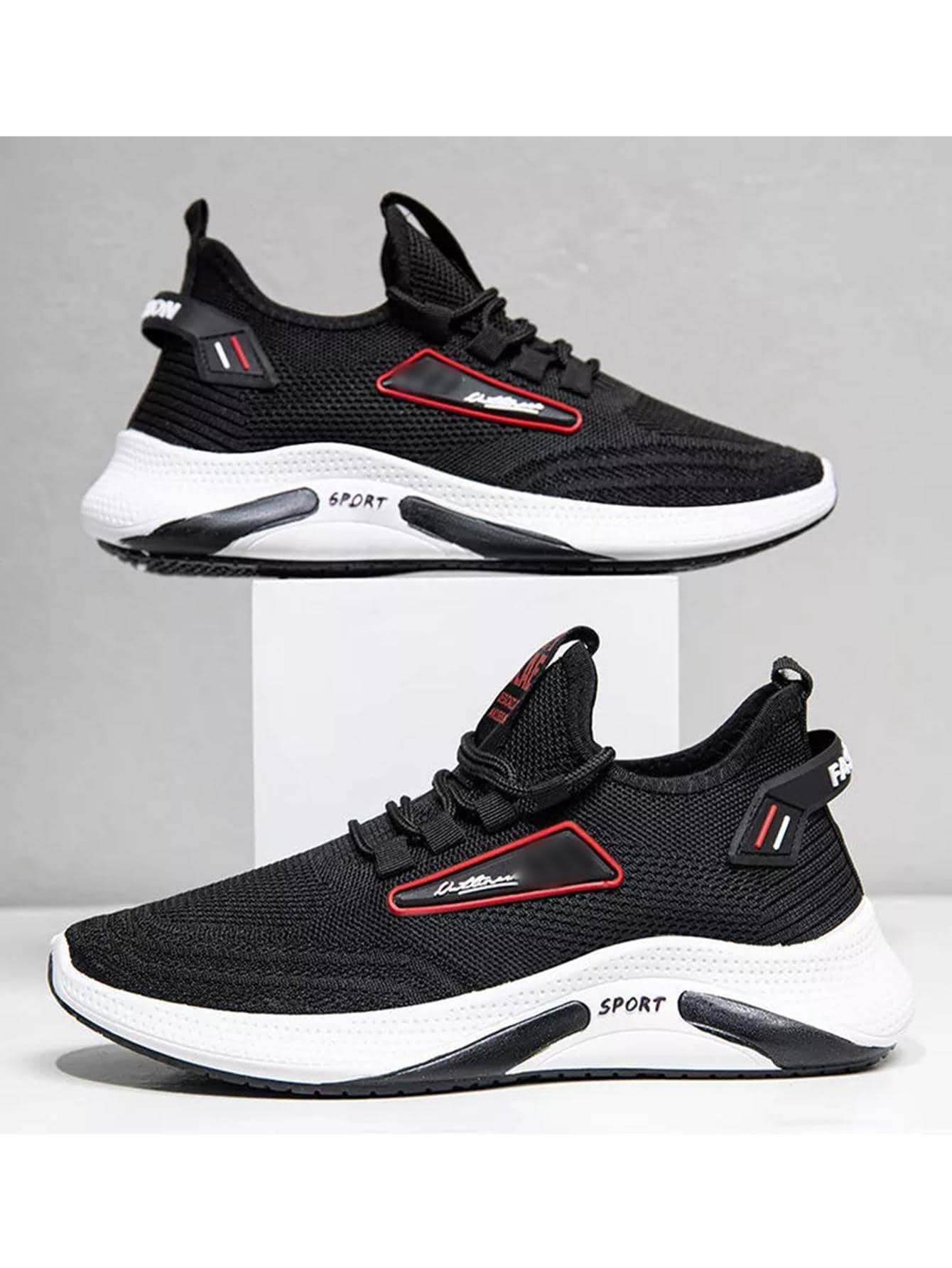 Tenis Deportivos Zapatos Para Hombre Sport Fashion Suela Antiderrapante - Negro - Ver 1