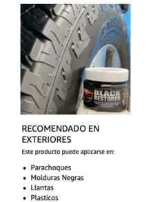 RESTAURADOR DE PLASTICOS Y LLANTAS - Negro - Ver 7