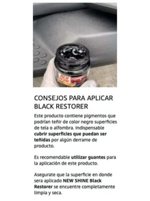 RESTAURADOR DE PLASTICOS Y LLANTAS - Negro - Ver 6