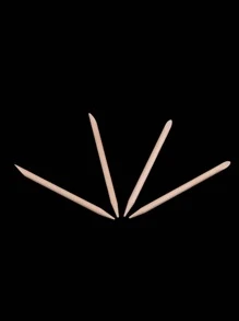 100 PALITOS DE NARANJO PARA UÑAS MANICURE ESMALTE ARTE - Beis - Ver 6