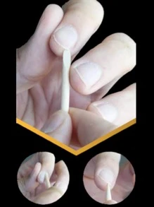 100 PALITOS DE NARANJO PARA UÑAS MANICURE ESMALTE ARTE - Beis - Ver 7