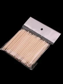 100 PALITOS DE NARANJO PARA UÑAS MANICURE ESMALTE ARTE - Beis - Ver 4