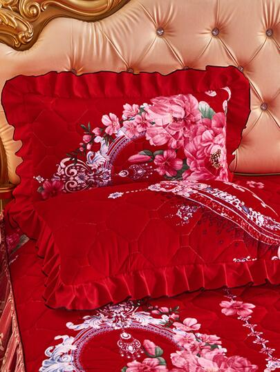 1pc Soft And Comfortable Thickened Milk Velvet Multi-Color Pillowcase, A Korean-Style Lace Pillow Cover For One Person, Household Pillowcase In Korean Style